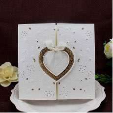 Embossing Card Cheap Wedding Invitation Wholesale Foil Printing 